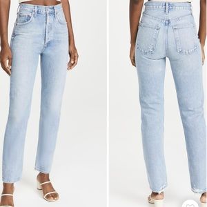 AGOLDE 90s pinch waist high rise straight jeans